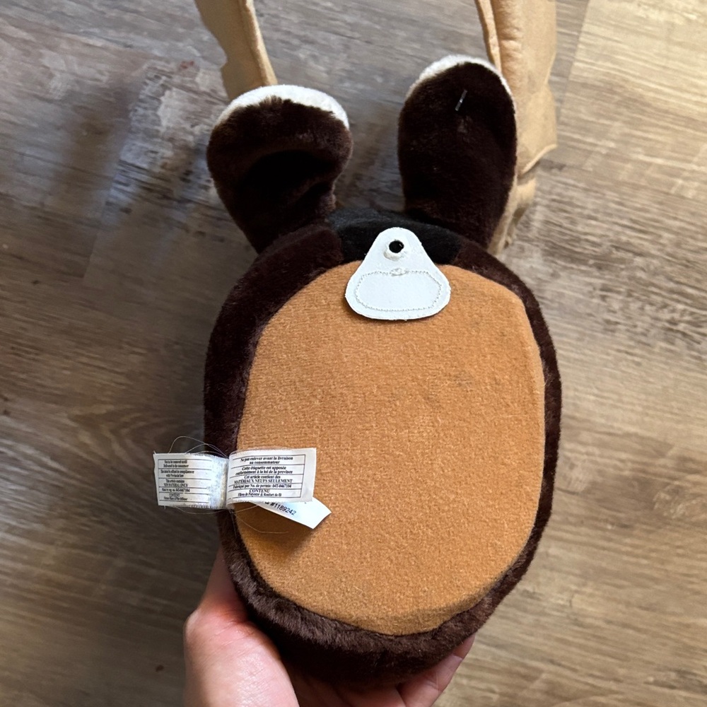 Bass Pro Shops Plush Wall Headmount Moose Head in Brown and Tan - Picture 2 of 5